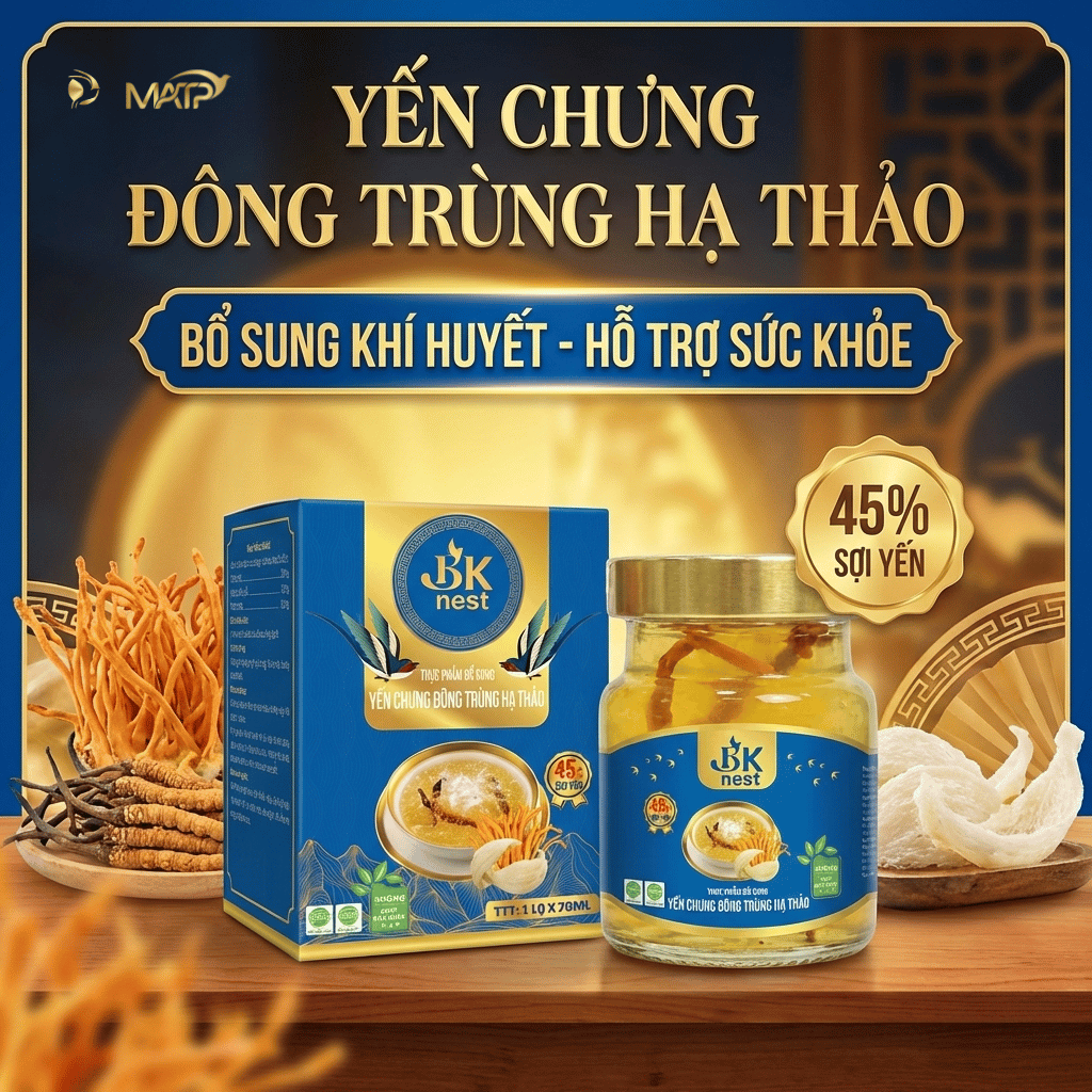 Yến đông trùng hạ thảo 45%