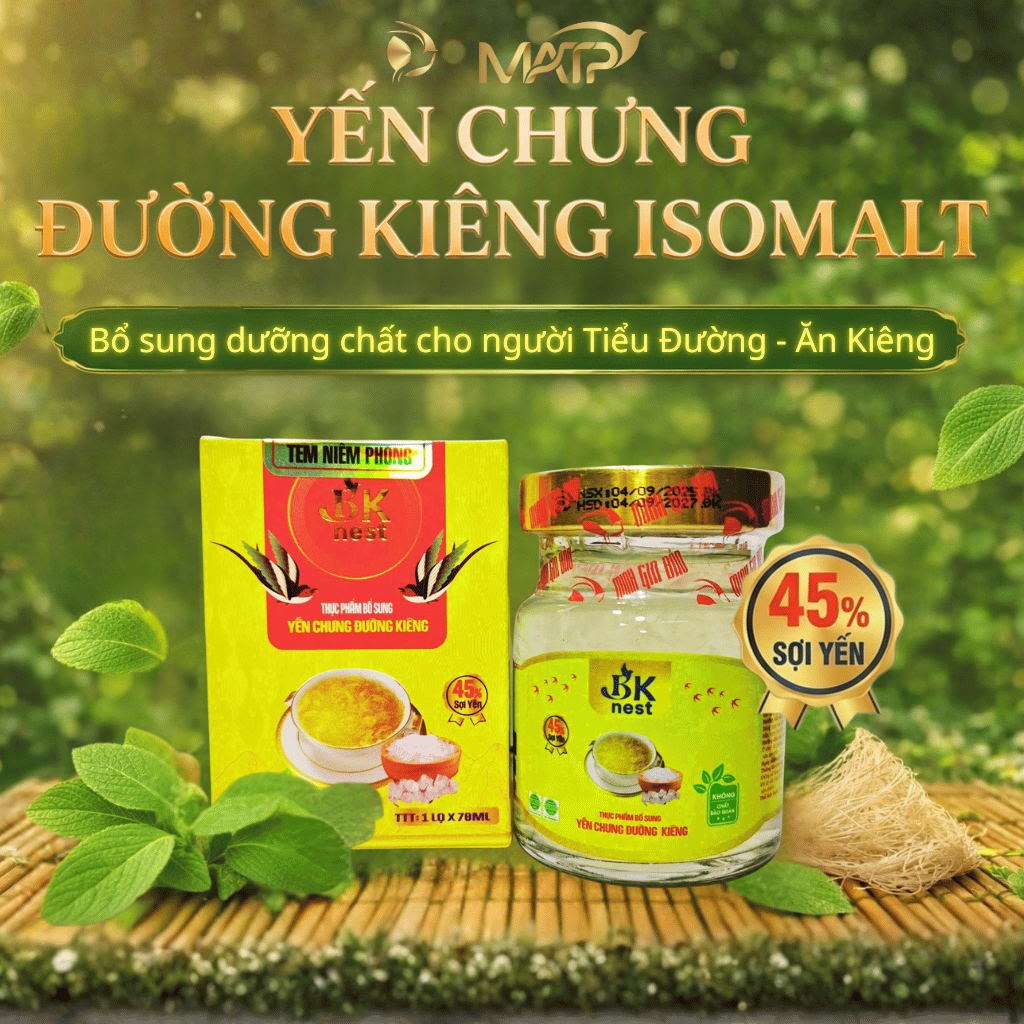 Yến chưng đường kiêng 45%
