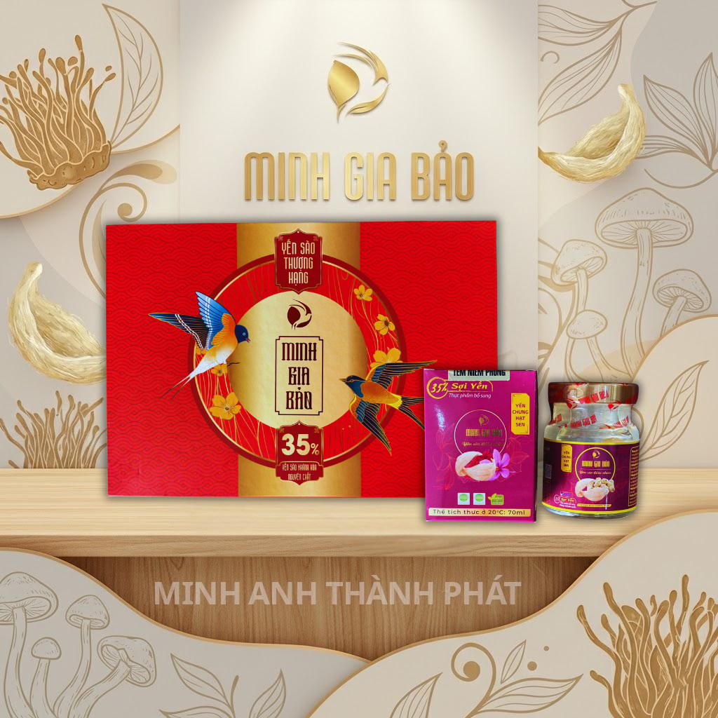 Xách 10 Yến chưng Hạt Sen 35%