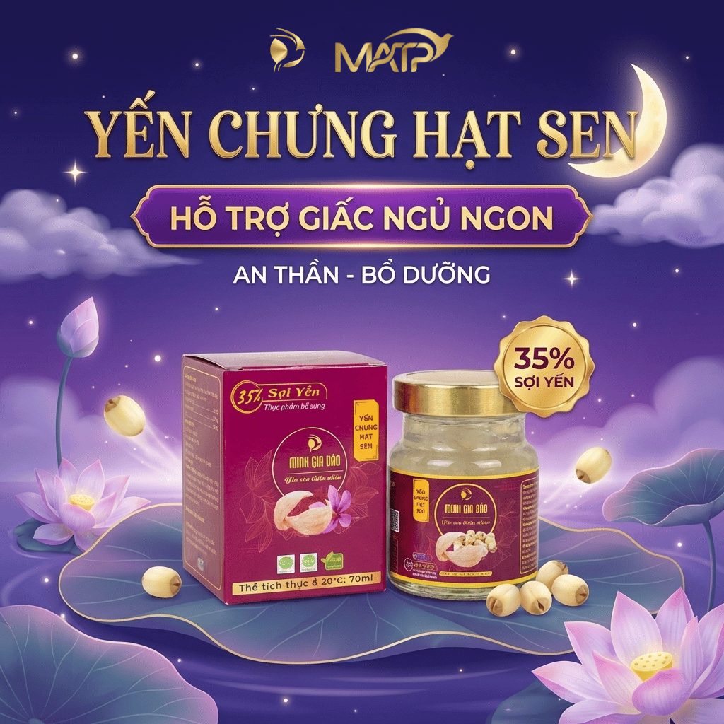 Yến chưng hạt sen 35%
